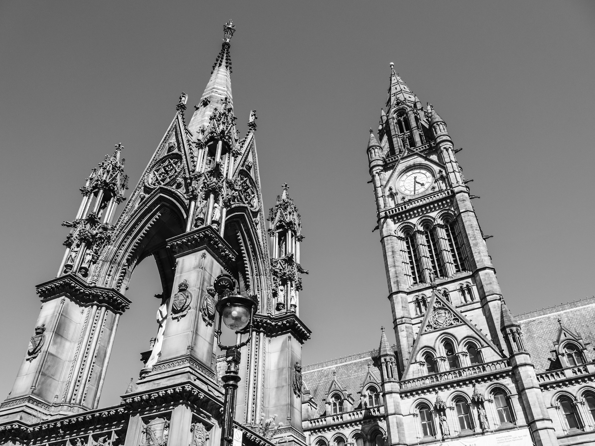 Manchester Town Hall clock tower
